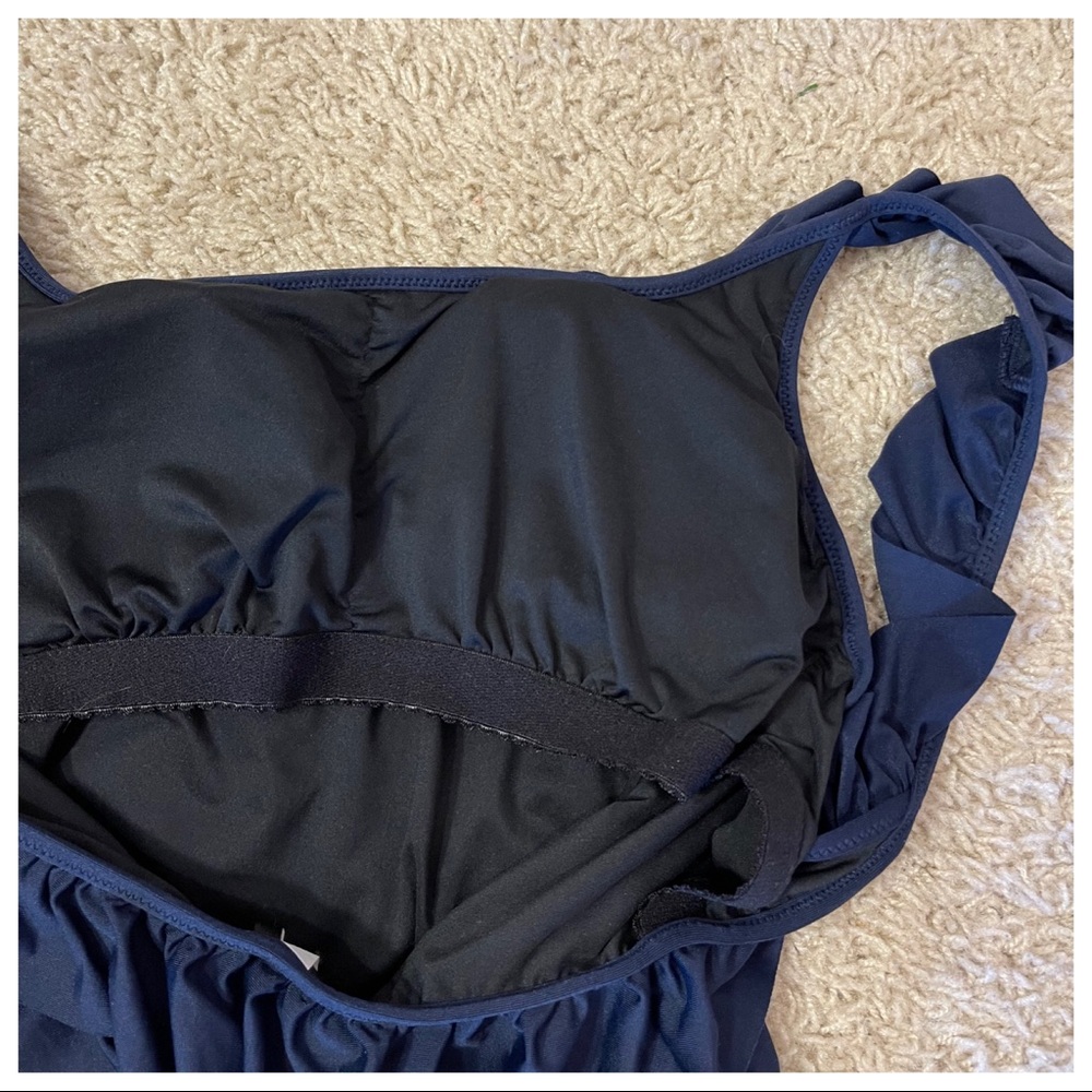 J.CREW Ruffle Scoop Back One-piece Swimsuit - Picture 3 of 4
